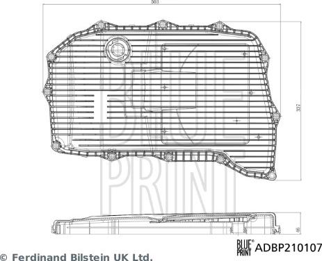 Blue Print ADBP210107 - Гідравлічний фільтр, автоматична коробка передач autodetail.com.ua
