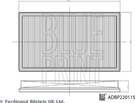 Blue Print ADBP220115 - Повітряний фільтр autodetail.com.ua