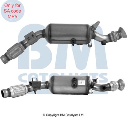 BM Catalysts BM11461H - Протисажний/пиловий фільтр, система відведення ВГ autodetail.com.ua