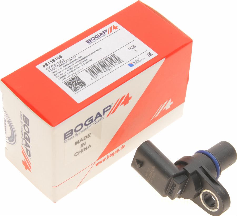 BOGAP A6116105 - Датчик, положення кулачкового вала autodetail.com.ua