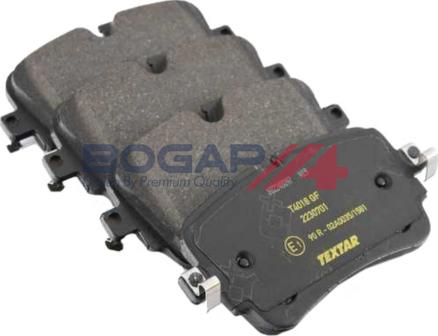 BOGAP A8210267 - Комплект гальмівних накладок, дискове гальмо autodetail.com.ua