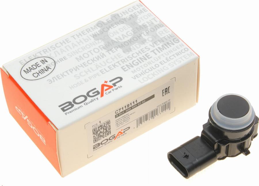 BOGAP C7119111 - Датчик, паркувальний датчик autodetail.com.ua