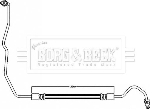 Borg & Beck BBH8596 - Гальмівний шланг autodetail.com.ua