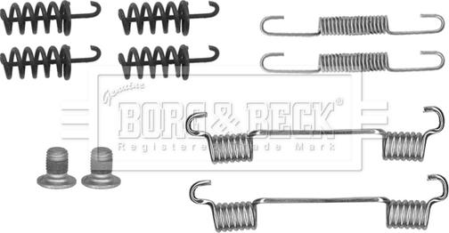 Borg & Beck BBK6284 - Комплект приладдя, колодка стоянкового гальма autodetail.com.ua