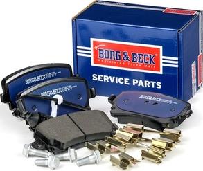 Borg & Beck BBP1930 - Комплект гальмівних накладок, дискове гальмо autodetail.com.ua