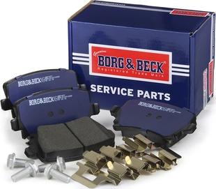 Borg & Beck BBP1877 - Комплект гальмівних накладок, дискове гальмо autodetail.com.ua