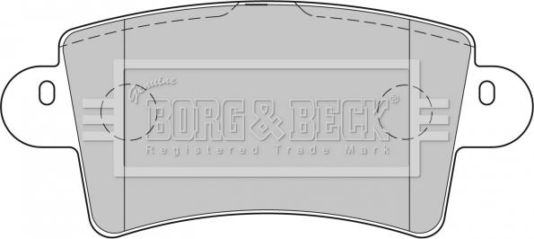 Borg & Beck BBP1773 - Комплект гальмівних накладок, дискове гальмо autodetail.com.ua