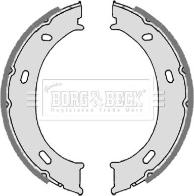 Borg & Beck BBS6327 - Комплект гальмівних колодок, стоянкове гальмо autodetail.com.ua