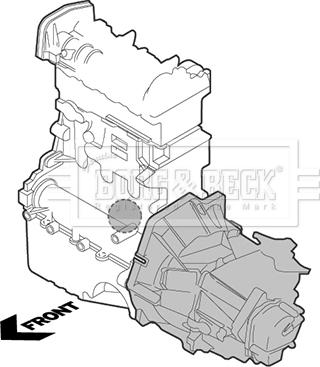 Borg & Beck BEM4213 - Опора, двигун autodetail.com.ua