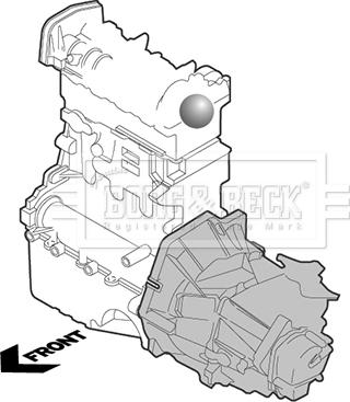 Borg & Beck BEM3981 - Опора, двигун autodetail.com.ua