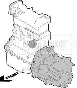 Borg & Beck BEM3830 - Опора, двигун autodetail.com.ua