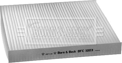 Borg & Beck BFC1003 - Фільтр, повітря у салоні autodetail.com.ua