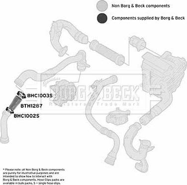 Borg & Beck BTH1287 - Шланг подачі наддувального повітря autodetail.com.ua