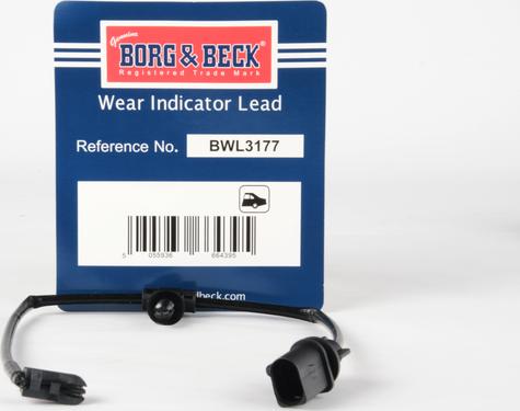 Borg & Beck BWL3177 - Конт. попер. сигналу, знос гальм. накл. autodetail.com.ua