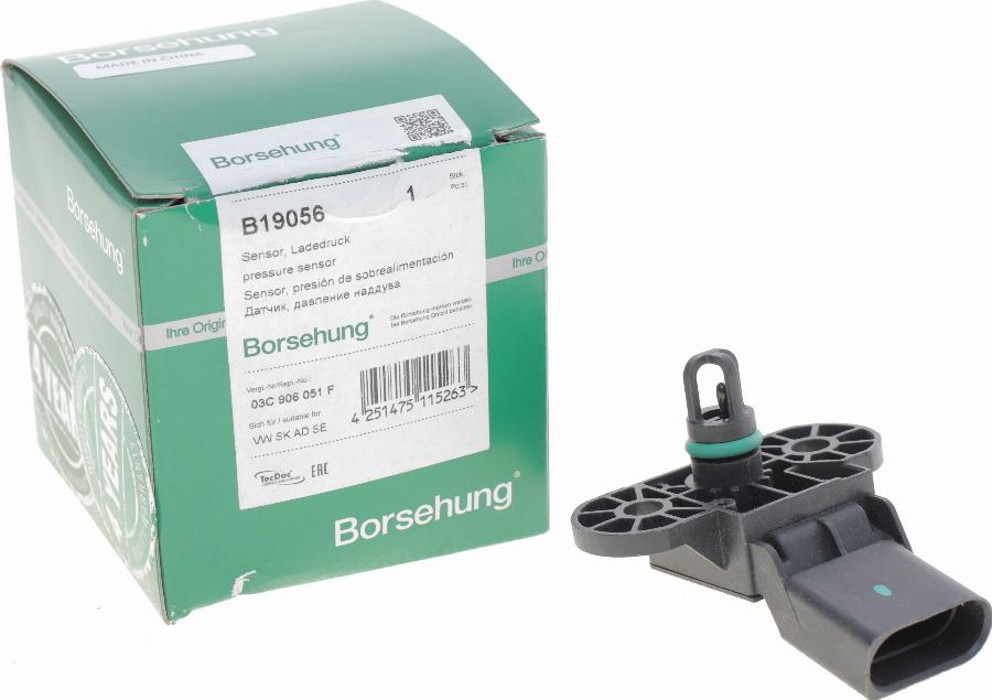 Borsehung B19056 - Датчик, тиск наддування autodetail.com.ua