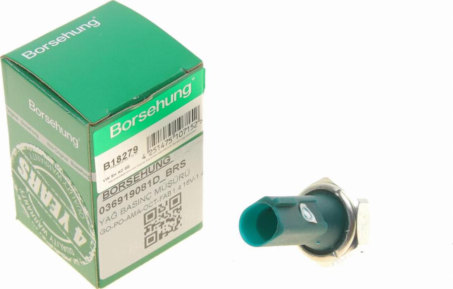 Borsehung B18279 - Датчик, тиск оливи autodetail.com.ua