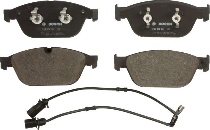 BOSCH 0 986 494 988 - Комплект гальмівних накладок, дискове гальмо autodetail.com.ua