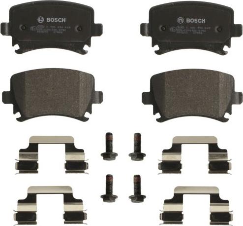 BOSCH 0 986 494 649 - Комплект гальмівних накладок, дискове гальмо autodetail.com.ua