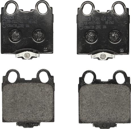 BOSCH 0 986 494 231 - Комплект гальмівних накладок, дискове гальмо autodetail.com.ua