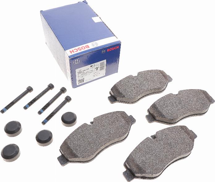 BOSCH 0 986 494 728 - Комплект гальмівних накладок, дискове гальмо autodetail.com.ua