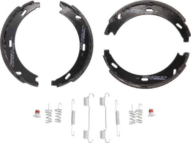 BOSCH 0 986 487 582 - Комплект гальмівних колодок, стоянкове гальмо autodetail.com.ua