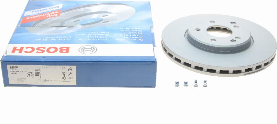 BOSCH 0 986 478 876 - Гальмівний диск autodetail.com.ua