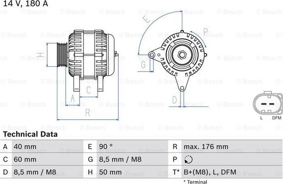 BOSCH 0 986 081 940 - Генератор autodetail.com.ua