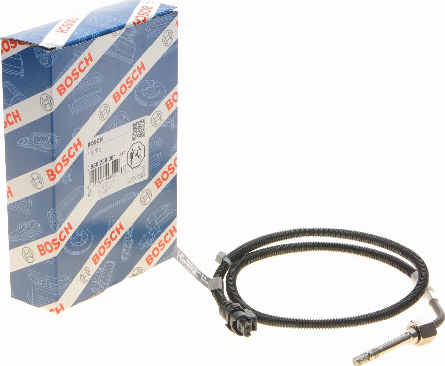 BOSCH 0 986 259 061 - Датчик, температура відпрацьованих газів autodetail.com.ua