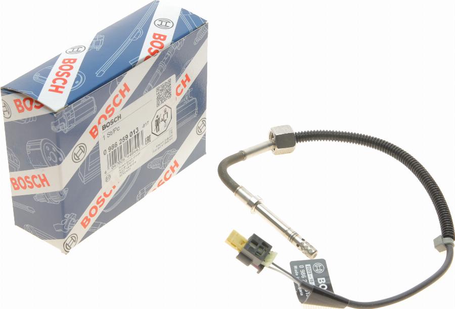 BOSCH 0 986 259 013 - Датчик, температура відпрацьованих газів autodetail.com.ua