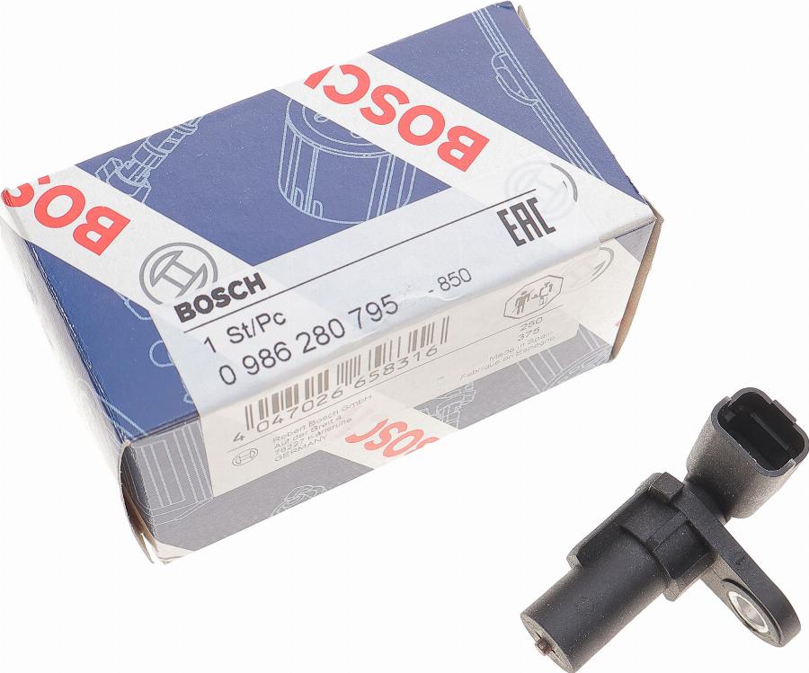 BOSCH 0 986 280 795 - Імпульсний датчик, колінчатий вал autodetail.com.ua