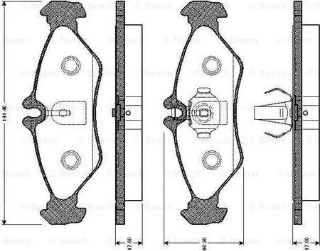 TOMEX brakes 11-501 - Комплект гальмівних накладок, дискове гальмо autodetail.com.ua