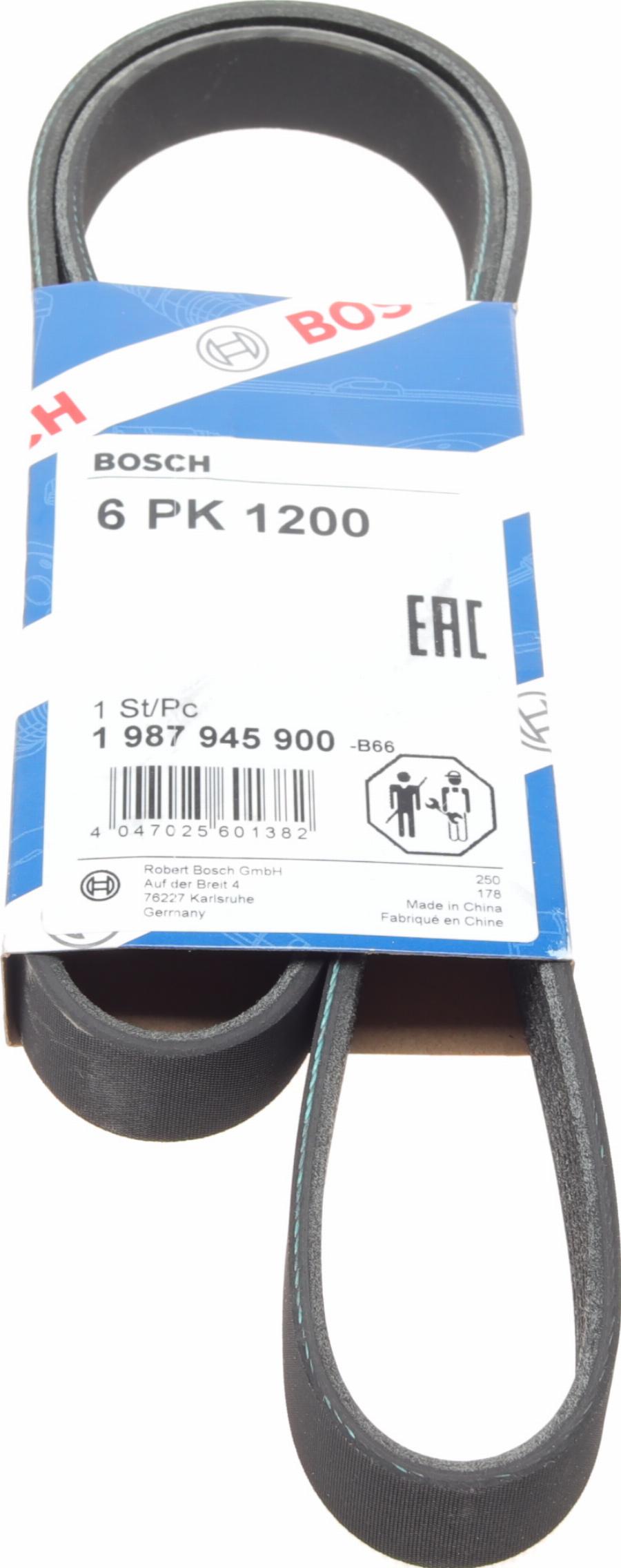 BOSCH 1 987 945 900 - Поліклиновий ремінь autodetail.com.ua