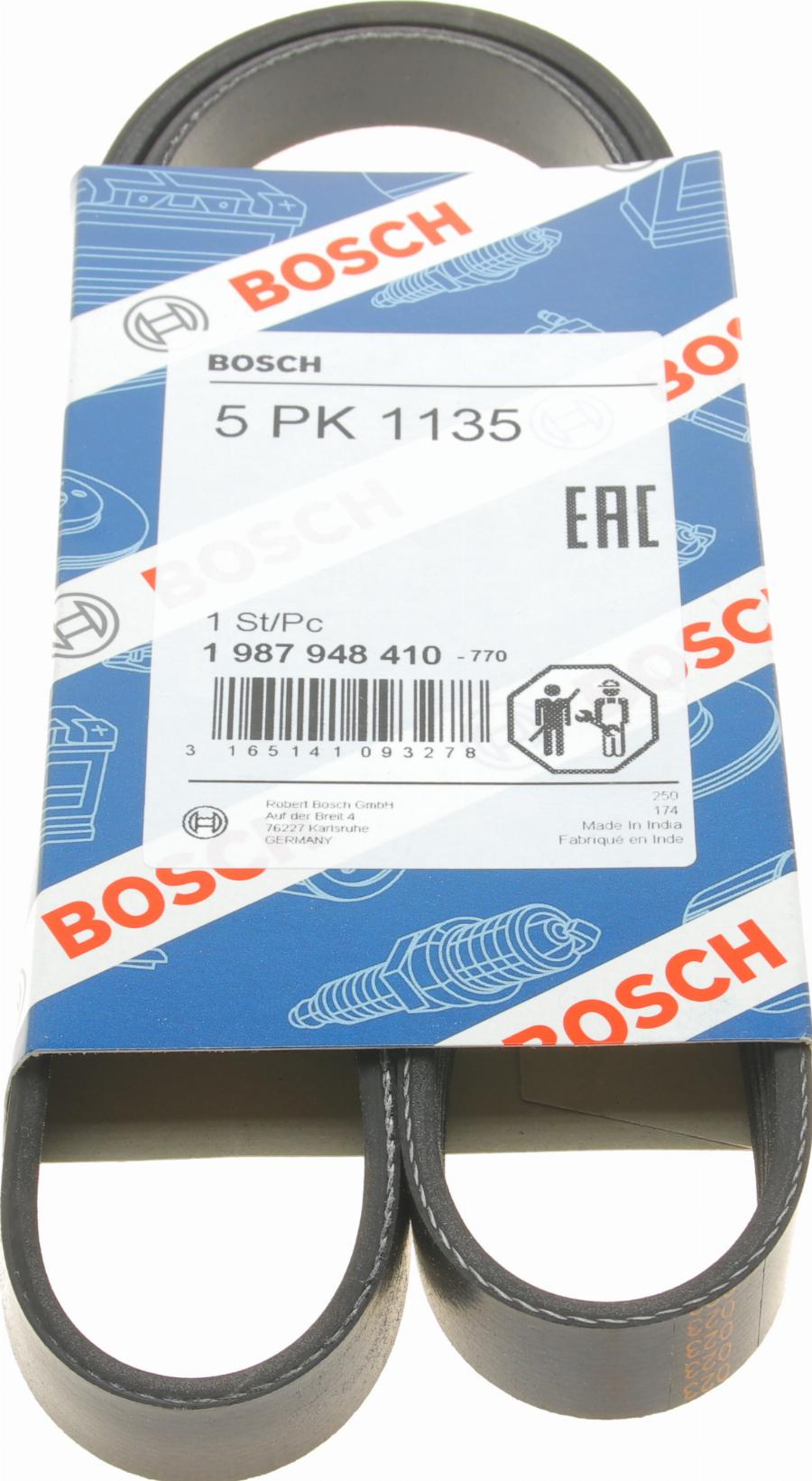 BOSCH 1 987 948 410 - Поліклиновий ремінь autodetail.com.ua