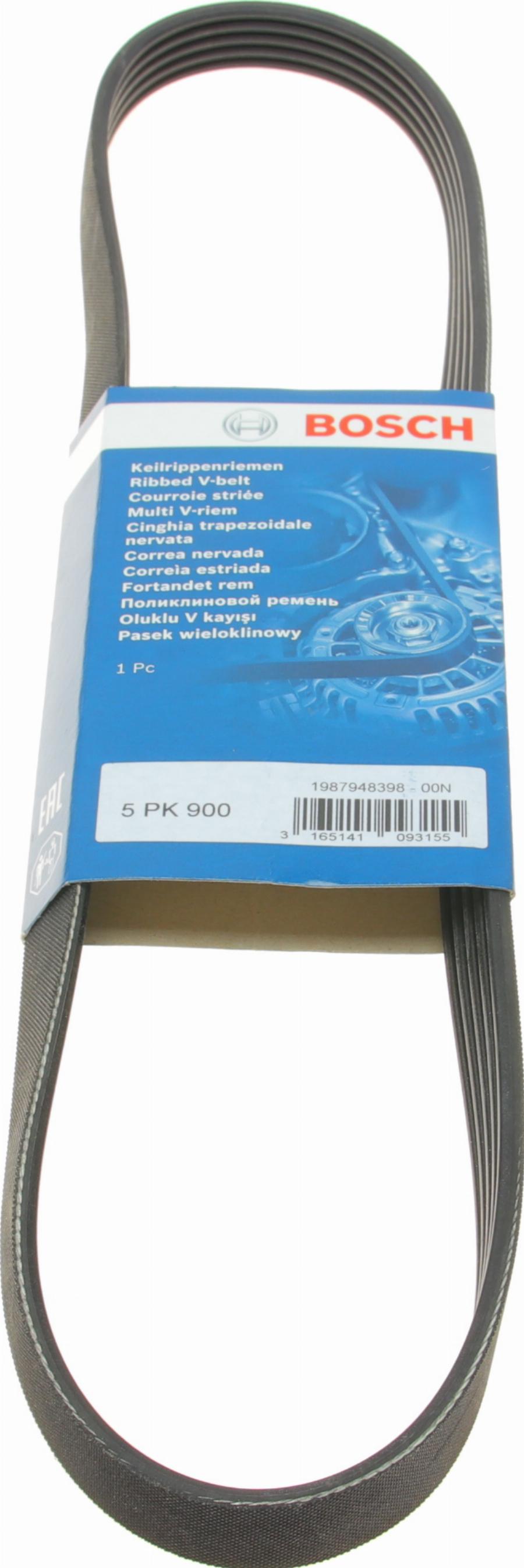 BOSCH 1 987 948 398 - Поліклиновий ремінь autodetail.com.ua
