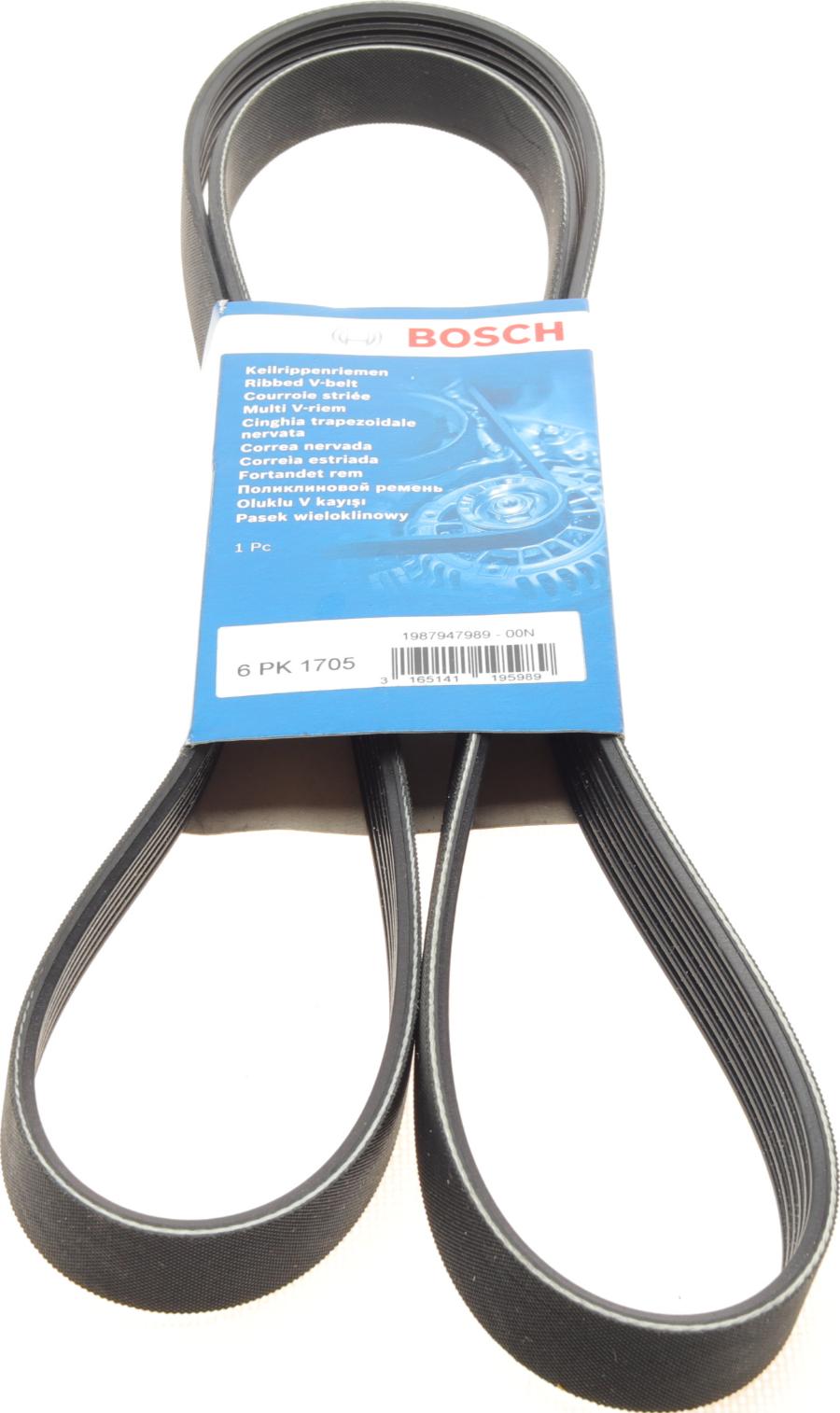 BOSCH 1 987 947 989 - Поліклиновий ремінь autodetail.com.ua