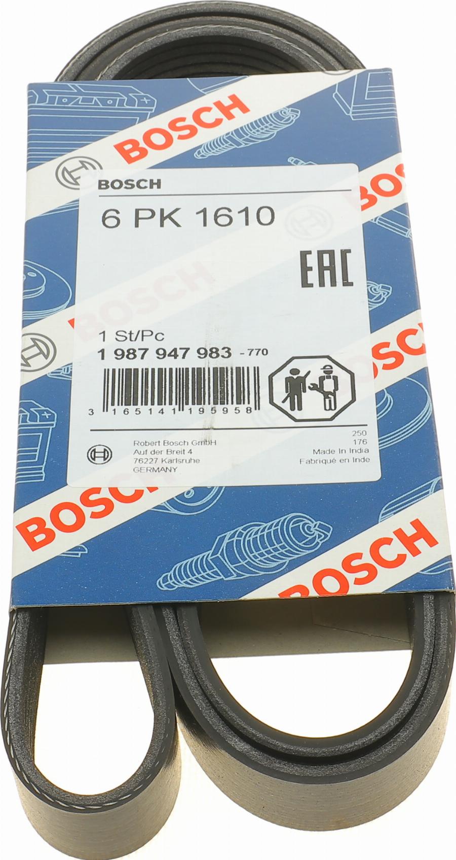 BOSCH 1 987 947 983 - Поліклиновий ремінь autodetail.com.ua