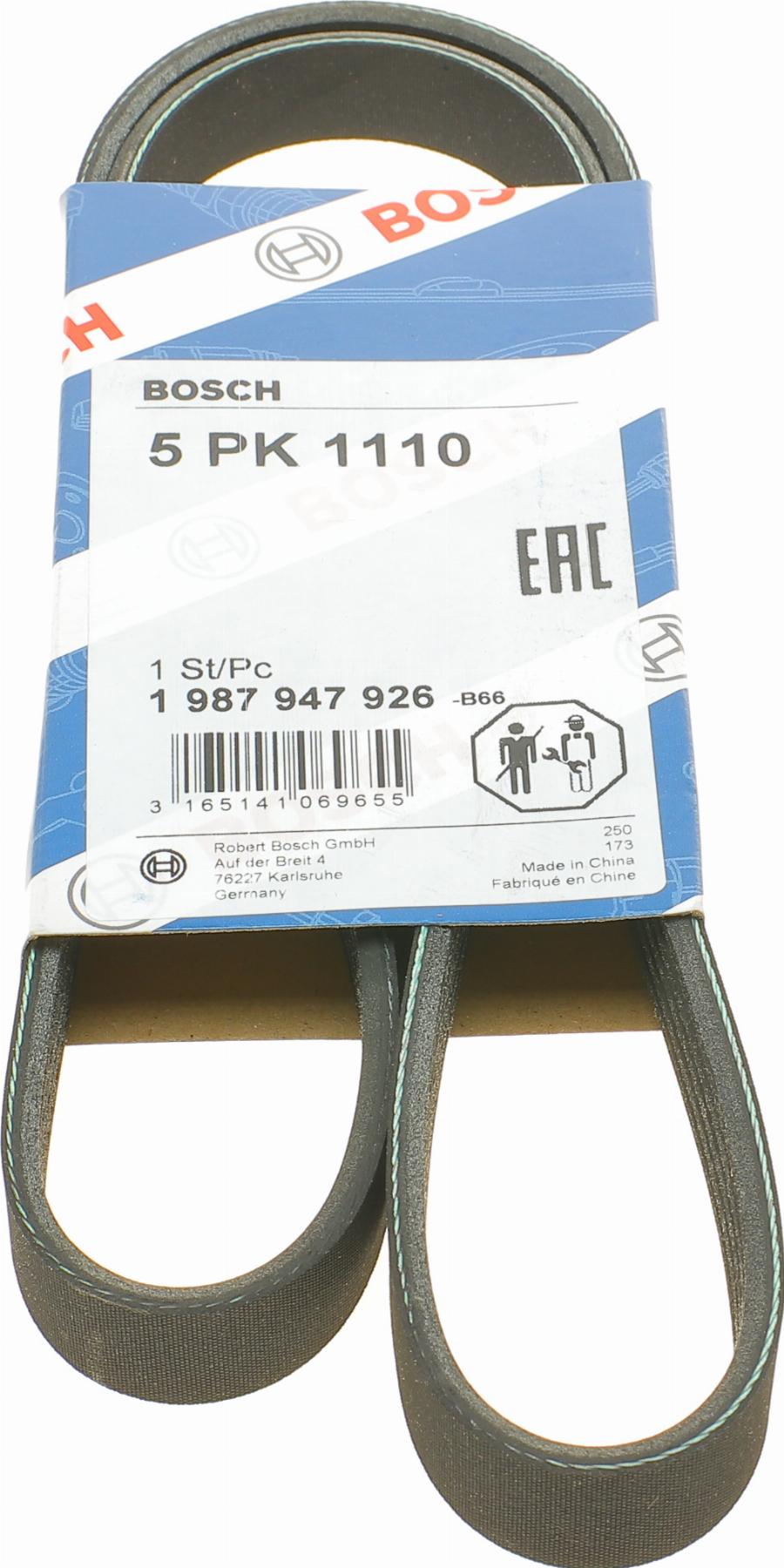 BOSCH 1 987 947 926 - Поліклиновий ремінь autodetail.com.ua