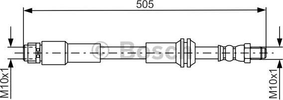 BOSCH 1 987 481 675 - Гальмівний шланг autodetail.com.ua