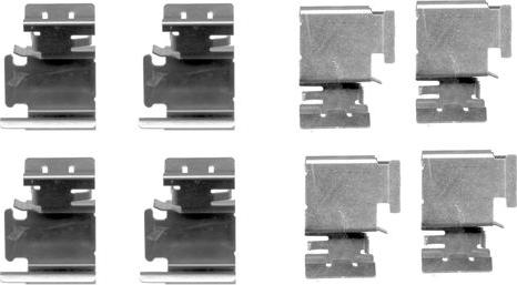 BOSCH 1 987 474 312 - Комплект приладдя, накладка дискового гальма autodetail.com.ua