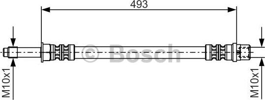 BOSCH 1 987 476 294 - Гальмівний шланг autodetail.com.ua