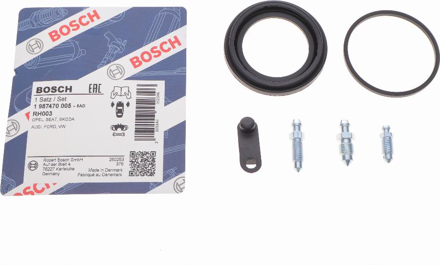 BOSCH 1 987 470 005 - Ремонтний комплект, гальмівний супорт autodetail.com.ua