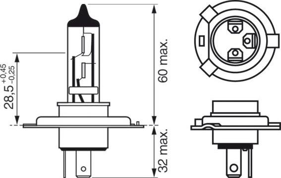 BOSCH 1 987 301 152 - Лампа розжарювання, фара дальнього світла autodetail.com.ua