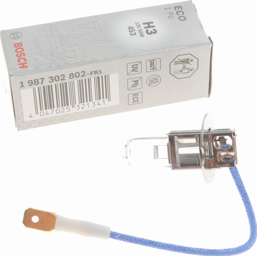 BOSCH 1 987 302 802 - Лампа розжарювання, фара дальнього світла autodetail.com.ua