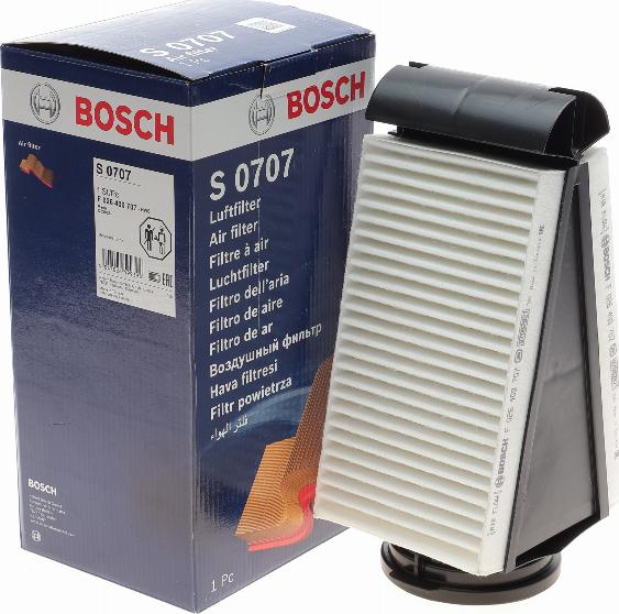 BOSCH F 026 400 707 - Повітряний фільтр autodetail.com.ua