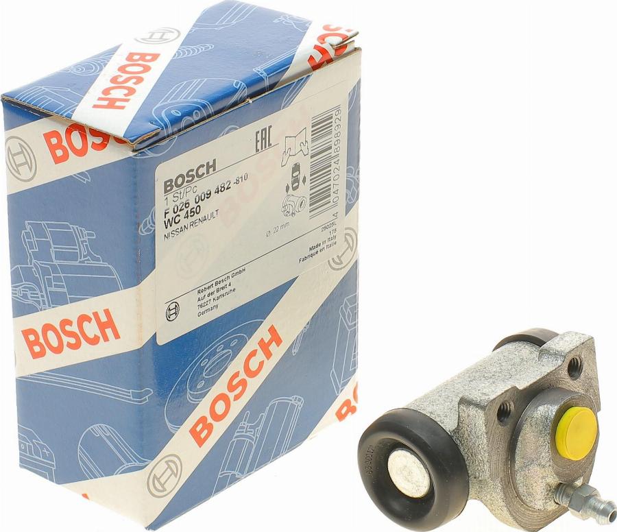 BOSCH F 026 009 482 - Гальмівний циліндр autodetail.com.ua