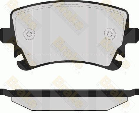 Starline BD S563 - Комплект гальмівних накладок, дискове гальмо autodetail.com.ua
