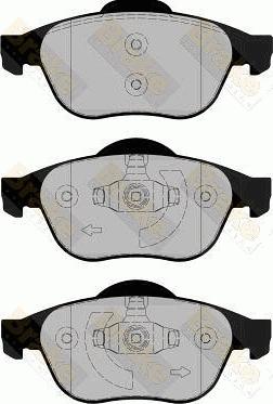 Meyle 252453618 - Комплект гальмівних накладок, дискове гальмо autodetail.com.ua