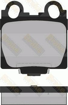Brake Engineering PA1358 - Комплект гальмівних накладок, дискове гальмо autodetail.com.ua