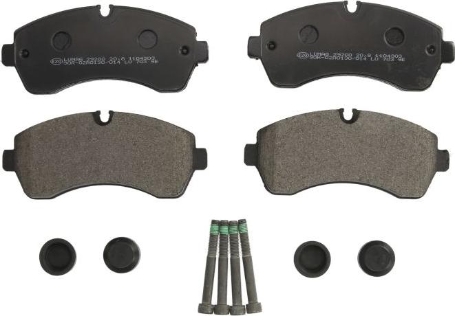 Breck 29200 00 703 00 - Комплект гальмівних накладок, дискове гальмо autodetail.com.ua