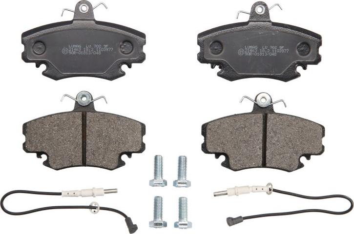Breck 21463 00 702 10 - Комплект гальмівних накладок, дискове гальмо autodetail.com.ua